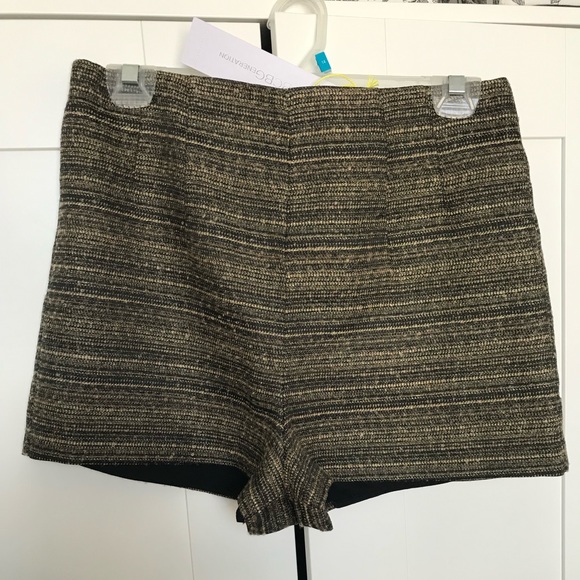 High-Waisted BCBG Gold & Black Shorts - Picture 1 of 1